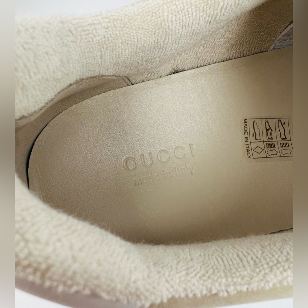 Gucci Screener Ace Women's GG Sylvie Web Enamel Logo Supreme Sneakers EU 41 - Picture 7 of 12